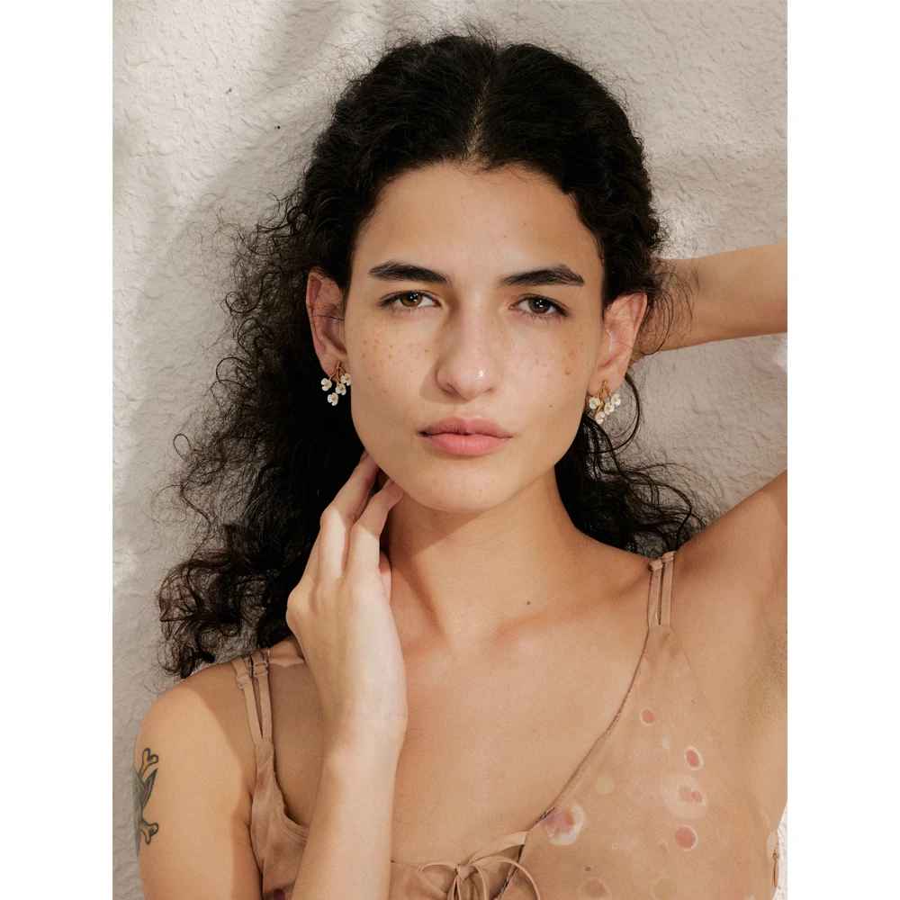 Aros Flor de Hada Dorada